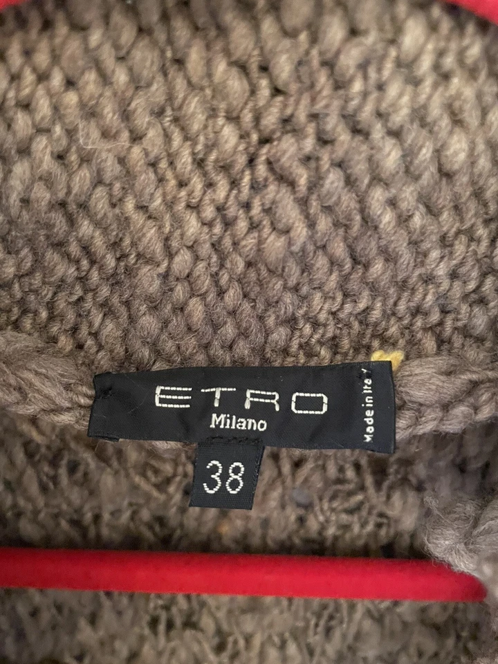 Etro Milano Fringes Multicolor Sleeveless Coat Vest Size 38 - Image 3 of 4