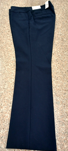 NWT Size 14 ANN TAYLOR, The Perfect Wide Leg Pant, Curvy Fit Night Sky Navy Blue - Picture 5 of 8