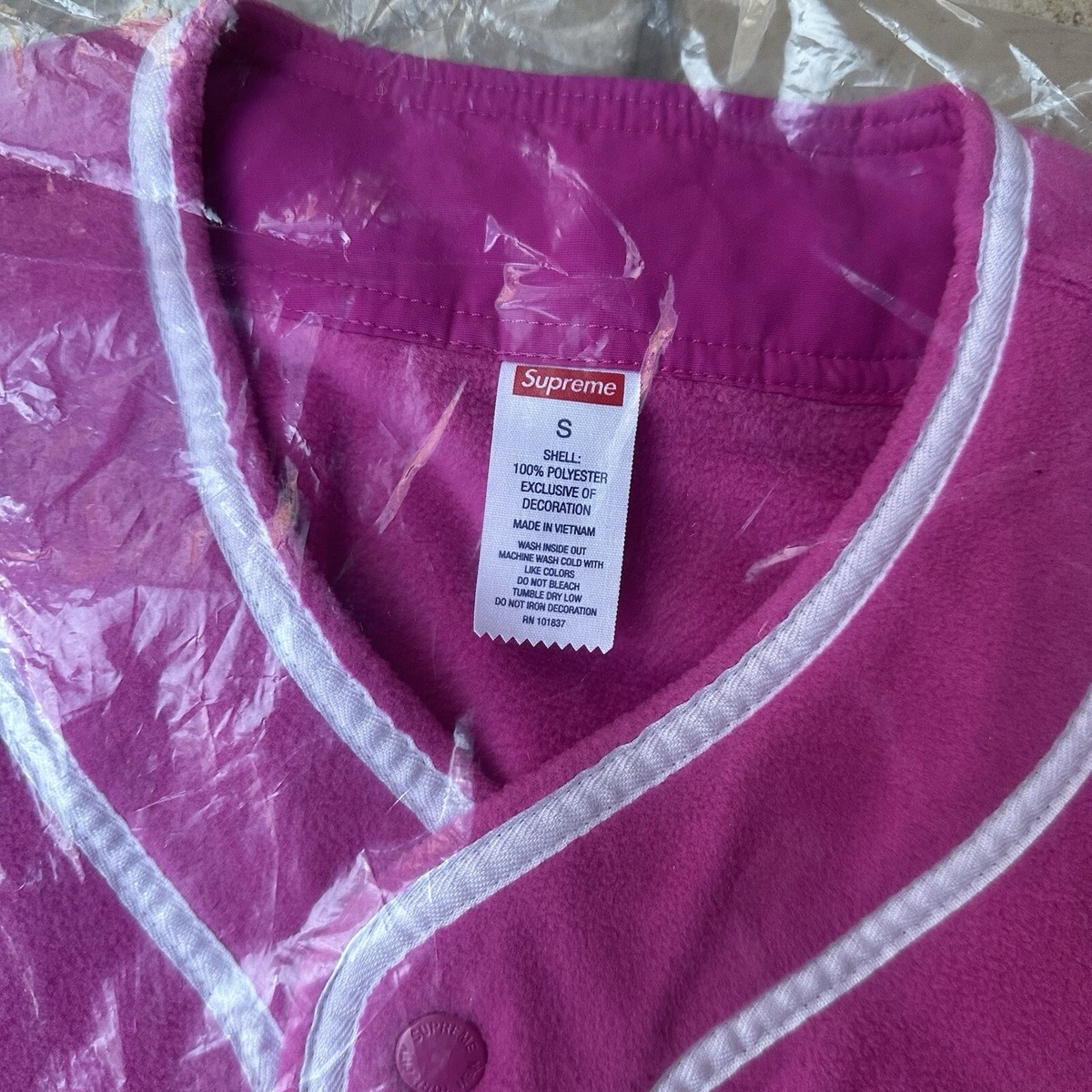 【Supreme】Polartec Baseball Jersey★Pink★24FW★ Buy Supreme Polartec Baseball Jersey 'Pink' - FW24KN7 PINK