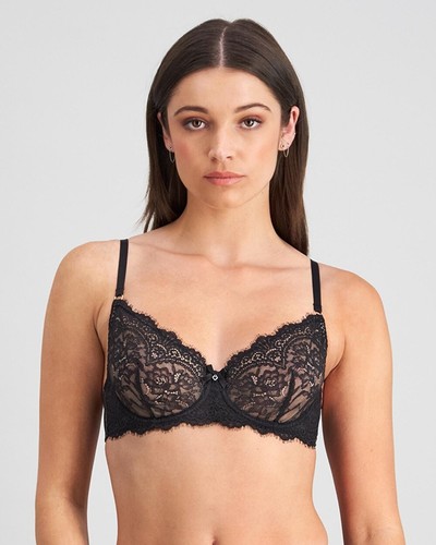 Pleasure State KYLIE Bra Set Black Size 12B 34B RRP $105 - Picture 3 of 5