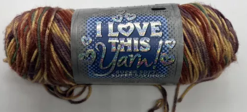 Hobby Lobby I Love this Yarn "Jazzed Stripe" 1 Skein #1810