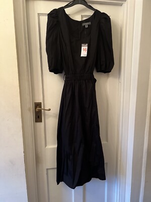 chinese dress ladies Womens Summer Casual Shirt Dress Puff Sleeve Vintage Crew Neck Tiered Baggy  Loose Lounge Maxi Long Linen Dresses Black at Amazon Women's Clothing store