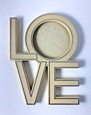 Vintage 1977 Plastic LOVE Retro Picture Frame by Merchandising Inventives