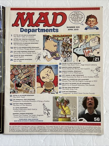 Mad Magazine #520 April 2013 Adventure Time Magazine Humor Comic Satire - Picture 2 of 3