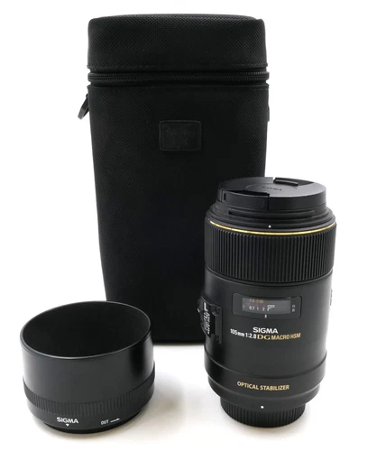 SIGMA 105MM F/2.8 EX DG MACRO HSM OS, FÜR NIKON, GUTER ZUSTAND