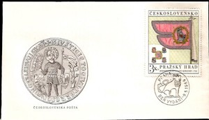 The Royal Standard of Czech Kings at Prague Castle Czec First Day Cover FDC 1969