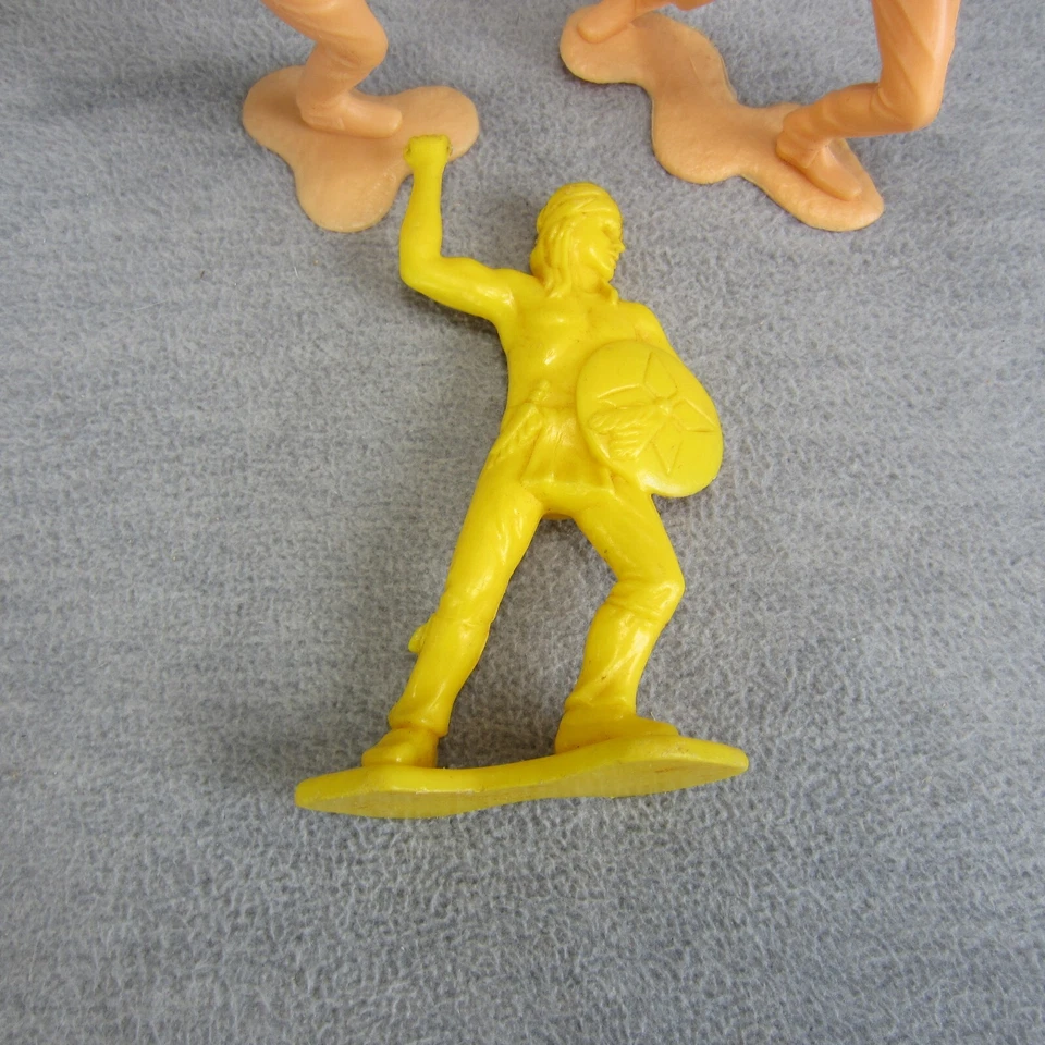 Lote De Colección Guerreros Louis Marx Soldados Indios Luchadores Western Foto 4 de 4