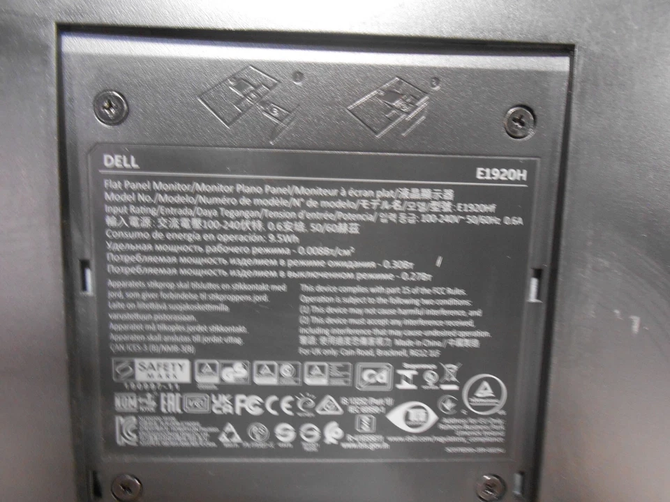 Dell E1920H 18.5" TN LCD Monitor 60Hz Tilt Adjustment,DisplayPort & VGA W/ STAND - Image 3 of 4