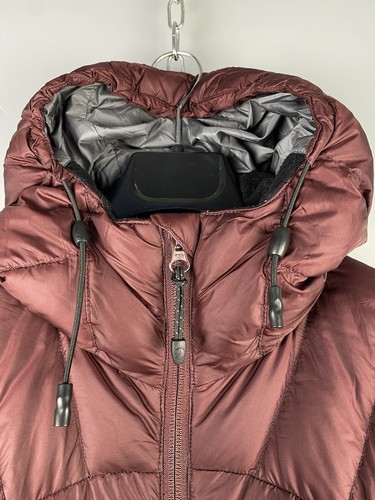 Fjallraven Womens Nylon Zip Outdoor Down Snow Flake Parka Coat Sz S - Picture 17 of 21
