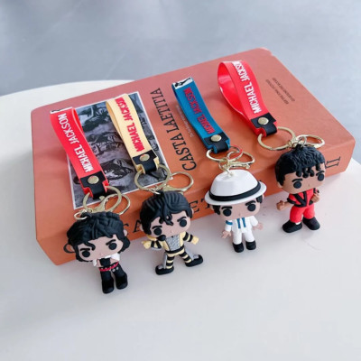 MICHAEL JACKSON 3D NEUHEIT GUMMI SCHLÜSSELANHÄNGER SCHLÜSSELANHÄNGER RUCKSACK AUTO/HAUS/ARBEIT SCHLÜSSEL