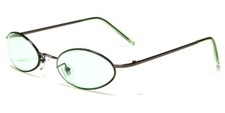 NEW ROUND GREEN LENS WOMENS SUNGLASSES DECO RETRO 90'S UV400 EYEDCLR16001