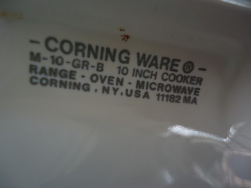 corning ware frypan m-10-gr-8 pyrex lid griller casserole dish 2.5lt & lid - Picture 5 of 8