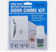 WIRELESS CORDLESS DIGITAL CHIME DOOR BELL DOORBELL PLUG IN WIREFREE 40950