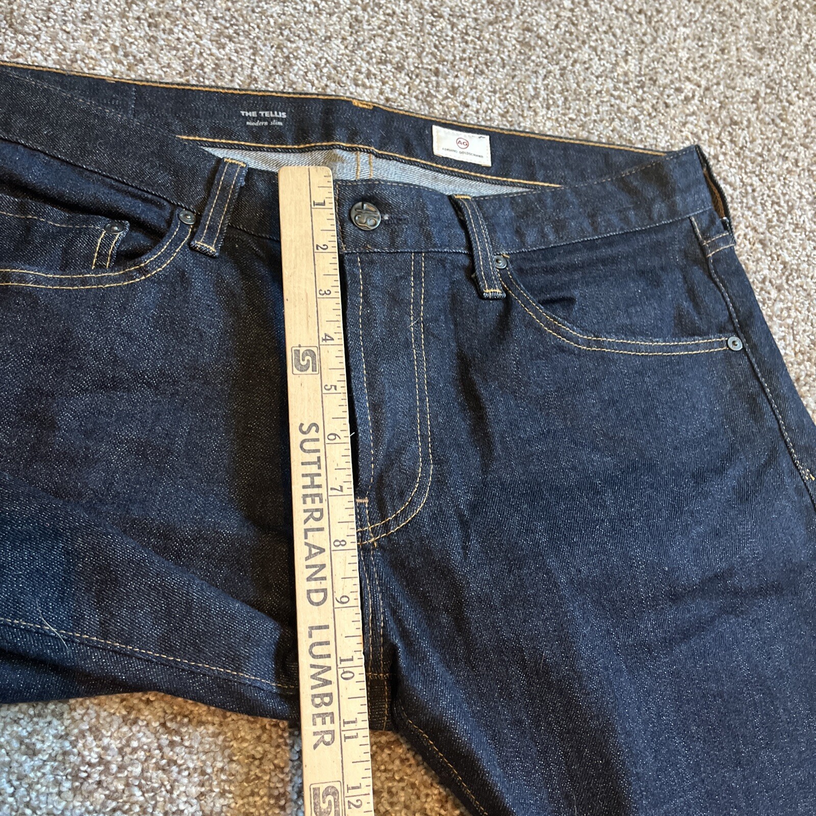 AG Adriano Goldschmied Jeans 34 (36 X 31) Mens Tellis Modern Slim Denim - View 7
