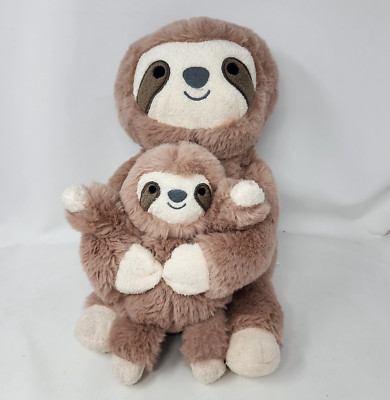 Cloud Island Mom Baby Sloth Plush Rattle Stuffed Animal Soft Toy Target ...