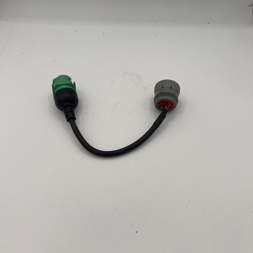 Adaptador de comunicación de cable de servicio Caterpillar gris a verde de 9 pines a 9 pines - Imagen 4 de 5