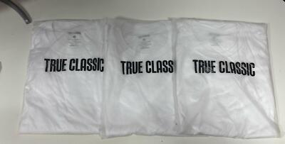 #ad #ad 3 Pack True Classic Mens T Shirts Short Sleeve Crew Neck Plain T Shirt Size M $28.19