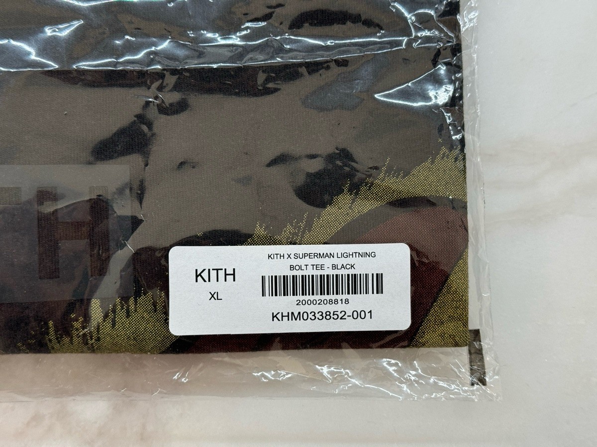 Kith x Superman Lightning Bolt Tee Size XL Brand New In Hand | eBay Kith x Superman Lightning Bolt Tee Size XL Brand New In Hand | eBay