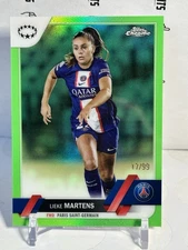 2022-23 Topps Chrome Women's UEFA Line Green #40 Lieke Martens 17/99 PSG UCC