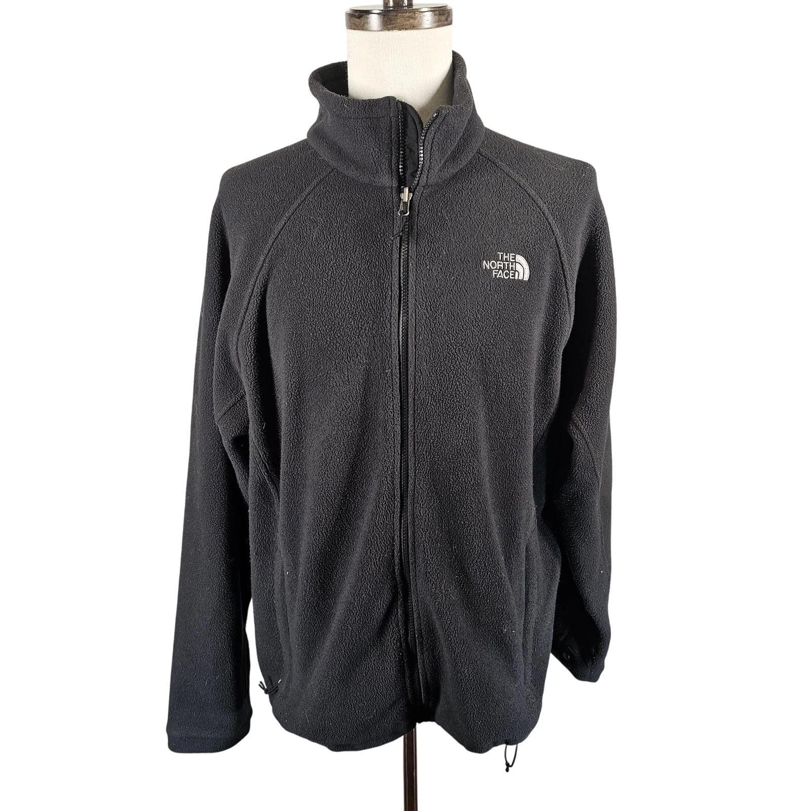 The North Face Jacket Mens XL Black Fleece Full Zip Outdoor Hiking Warm Casual