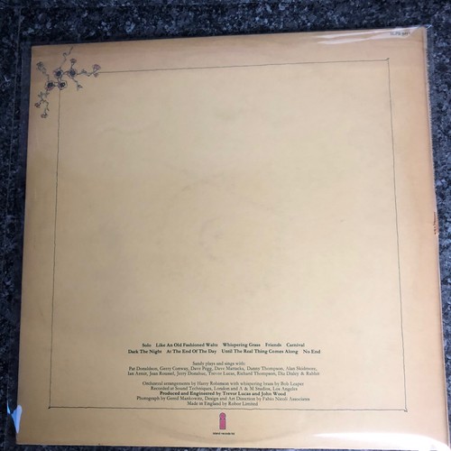 LP VINYL SANDY DENNY LIKE AN OLD FASHIONED WALTZ ILPS 9258 UK IST PRESS EX+/EX+ - Picture 16 of 16