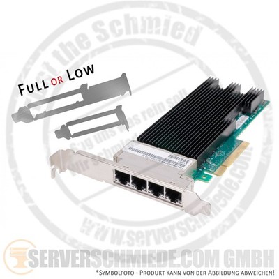 Intel X710-T4 10GbE 1GbE Converged Network 10 Gigabit LAN Controller PCIe x8 Qua
