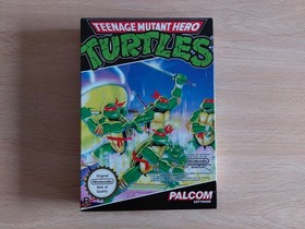 Caja, corcho y manual de reemplazo del Teenage Mutant Hero Turtles para NES