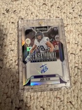 Panini 2025 Prizm Draft Picks Jack Bech TCU Rookie Autograph Insert #DPA-JBH