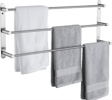 Handtuchstange 3 Stangen Edelstahl SUS 304 BTH202S75-2 Wandmontage Geb&uuml;rstet