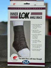 FLA Orthopedics The Ankle Brace with Inner Strength Size XL Black New with Box