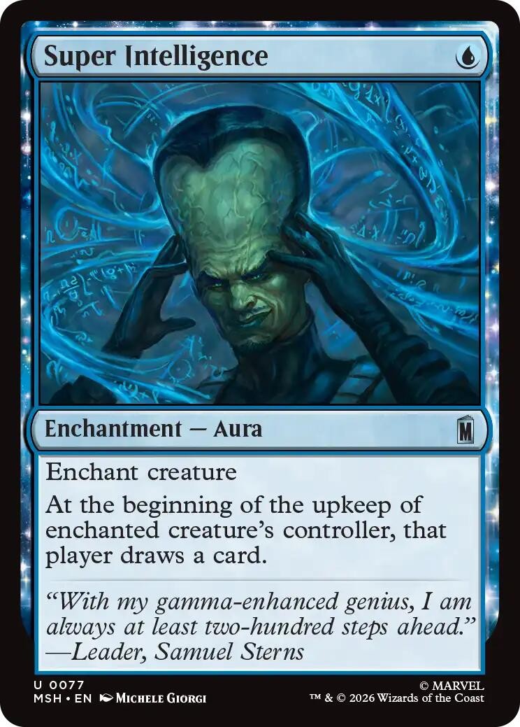 Super Intelligence (MSH 77) , Marvel Super Heroes, MTG