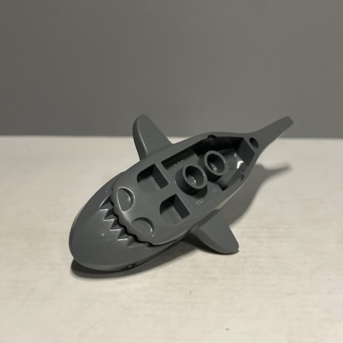 LEGO Shark Minifigure Gills Black White Eyes Dark Bluish Gray Sea Creature NEW - Picture 3 of 4