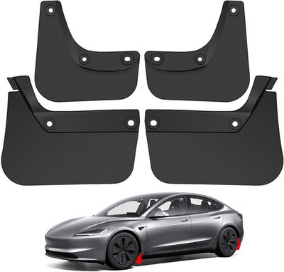 4 Pack Truck Mud Flaps for Tesla Model 3 2024 Splash Guards Accessories.