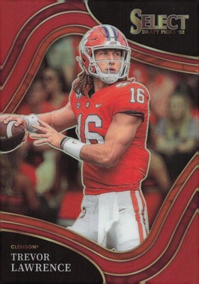 2022 Panini Select Draft Picks Trevor Lawrence Red Prizm #/149 #136
