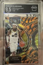 2023-24 Panini Select - Premier Level Jordan Clarkson #168 Tiger Stripes Prizm
