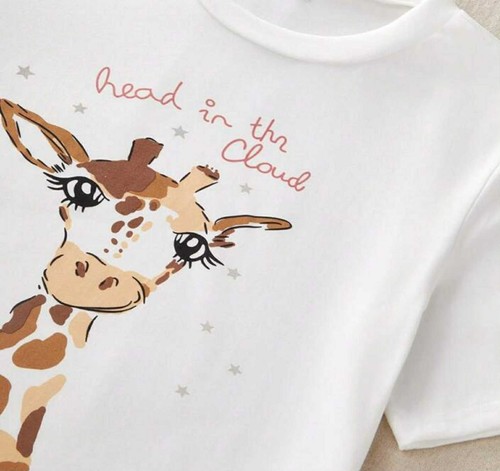 Giraffe 3piece Women's ladies Pyjamas PJs Gift Novelty Slogan Size 8 10 12/14 16 - Picture 5 of 9
