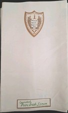 Pure Irish Linen Vintage Unused Set Of 8 Napkins 20 X 20 Ivory 