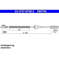 ATE 24.3727-0746.2 Seilzug, Feststellbremse