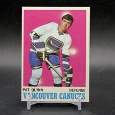 1970-71 Topps #120 Pat Quinn Vancouver Canucks Vintage Hockey Trading Card