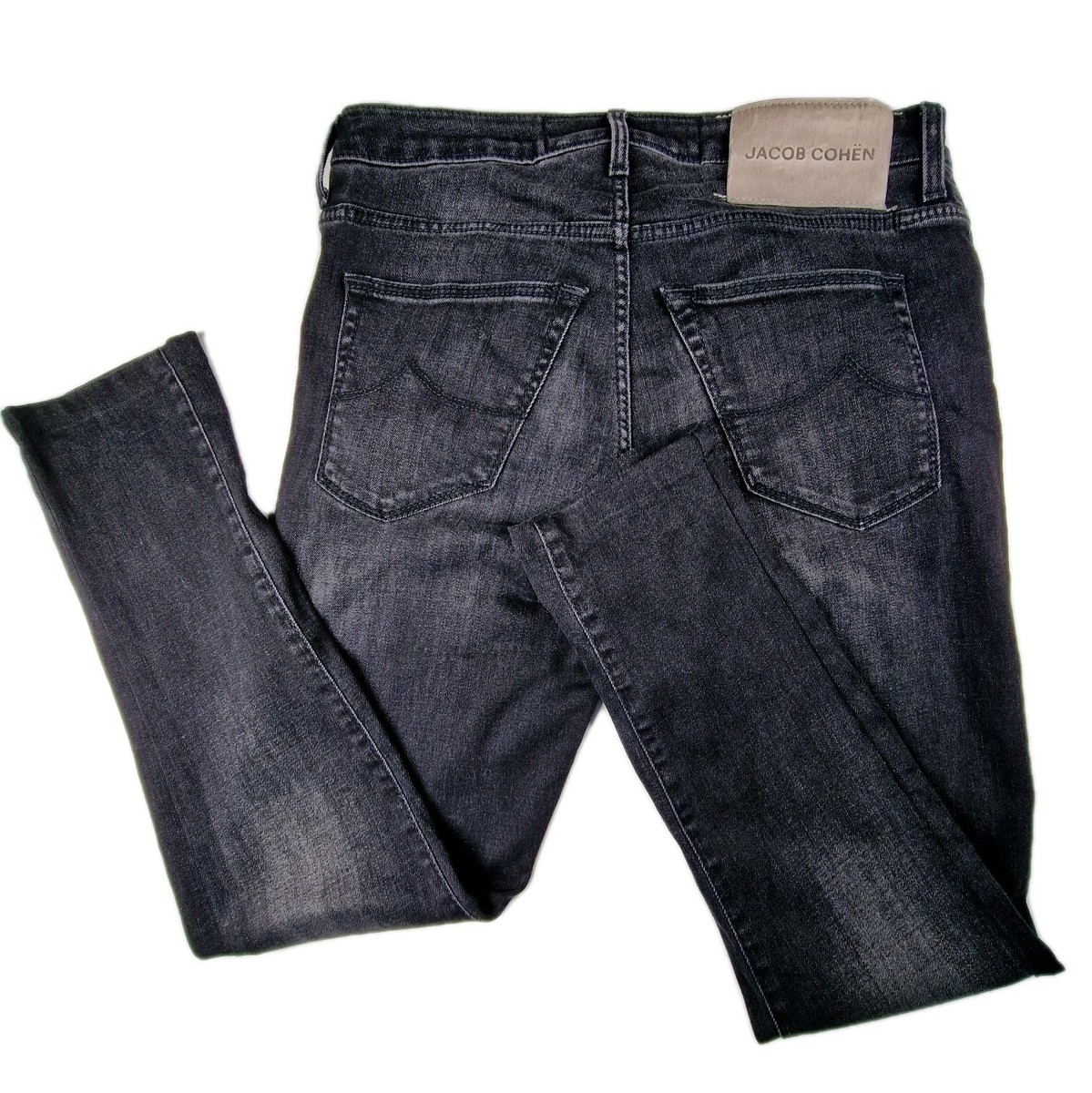 JACOB COHEN CHRIS ブラウン 28 メンズ Jacob Cohen Men's W30 L28 Chris Luxury Denim Jeans Black Wash Slim