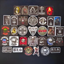Black Label Society Vinyl Stickers Zakk Wylde Heavy Metal Skulls Biker Doom Crew