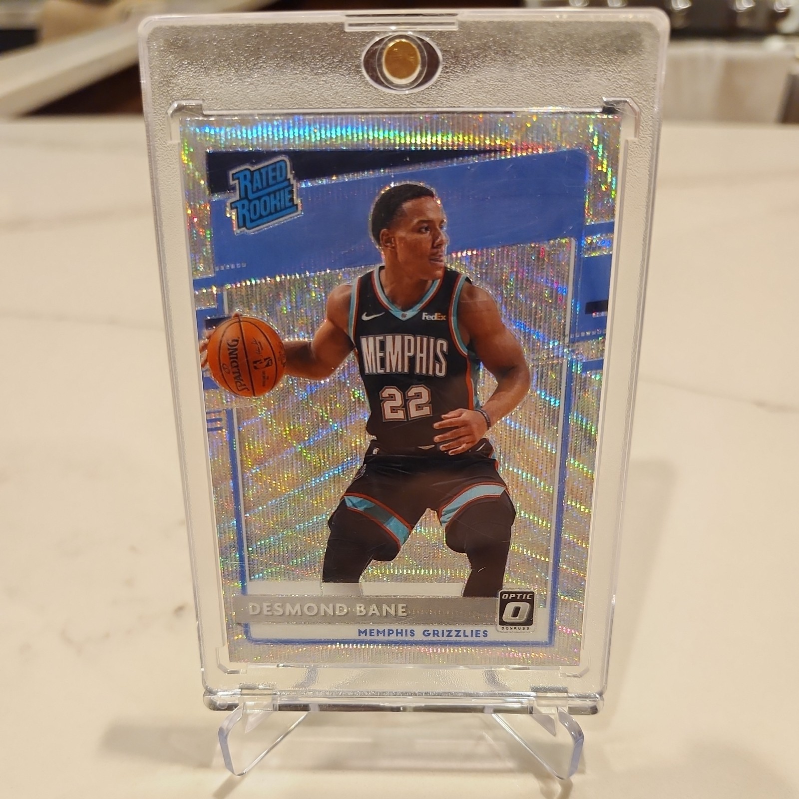 2020 - 2021 Panini Donruss Optic Desmond Bane #180 Rated Rookie Silver Wave
