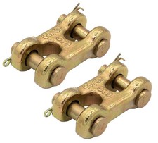 (2 Pack) G70 3/8" Chain Link Double Clevis Grade 70 Transport