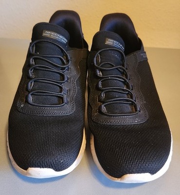 Womens Black Slip-in Sketchers: Bob's Squad Chaos Sneakers Size 9