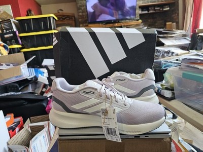 adidas Runfalcon 5 W JQ9399 Mesh Sneakers Women Purple White Gray Lace-Up