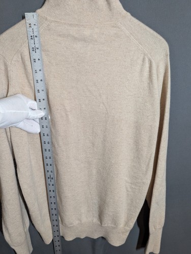 Maglione Rugby William Lockie Monaghans 4 Strati Crema Cashmere Uomo Taglia 46 - Foto 17 di 19