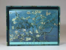 Thank You Notes “Almond Blossom” 14 Cards Linen Finished-Peter Pauper Press 2010