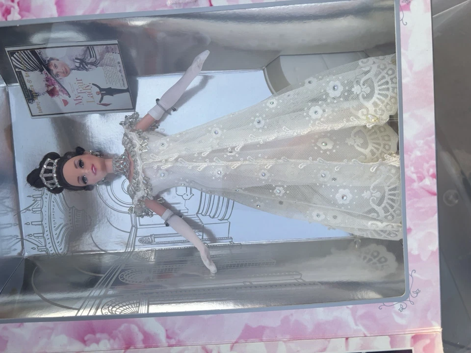 Винтажная кукла Barbie My Fair Lady Eliza Doolittle в белом платье НЕРАСПЕЧАТАННАЯ 1995 - Изображение 2 из 4