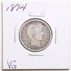 1894 25C Barber Liberty Head Quarter Dollar in VG Condition #7865