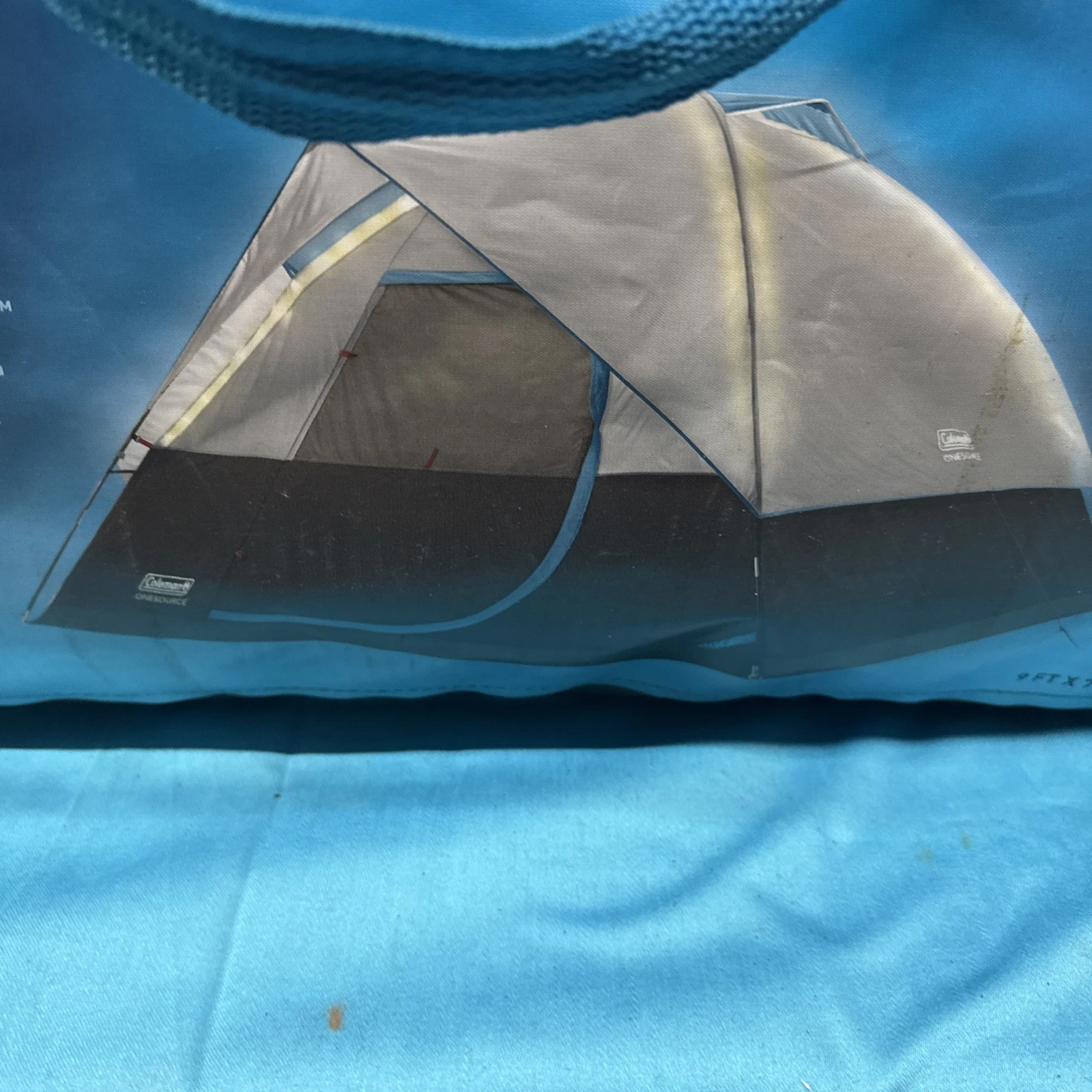 Coleman OneSource Rechargeable 4-Person Camping Dome Tent w/Airflow System Light